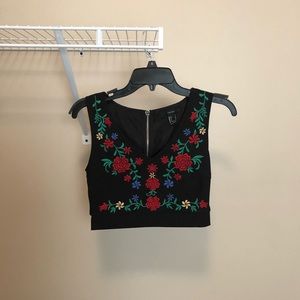 Floral crop top